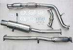 EC-013 3" FULL TURBO CATBACK EXHAUST 4.5" MUFFLER TIP+DOWNPIPE UP PIPE FOR 02-06 SUBARU IMPREZA WRX/STI GD EJ205